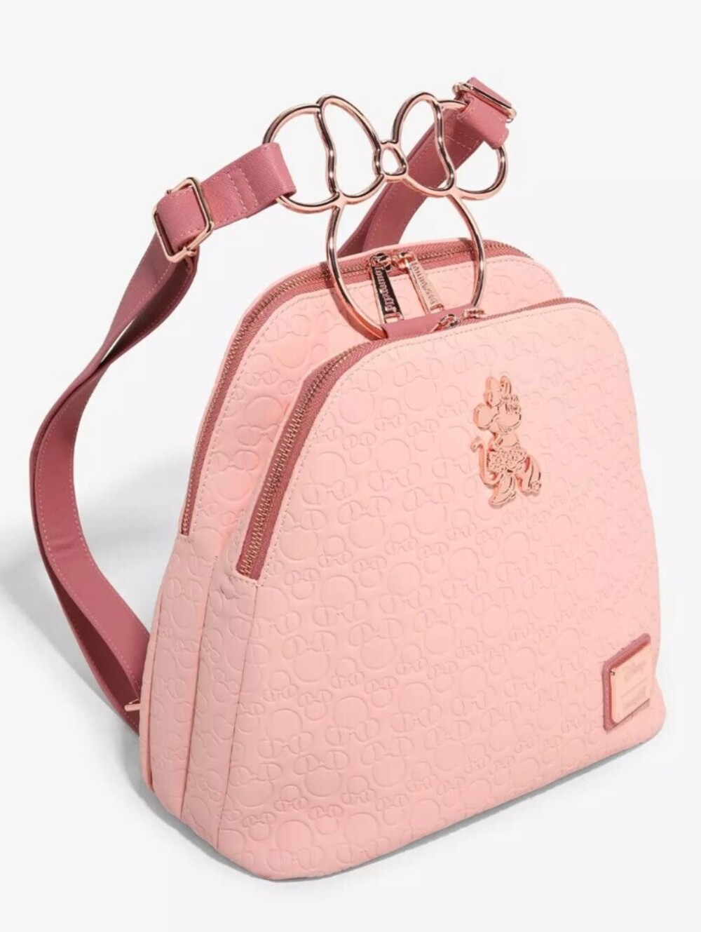 Loungefly Disney Minnie Mouse Blush Debossed Backpack - NWT